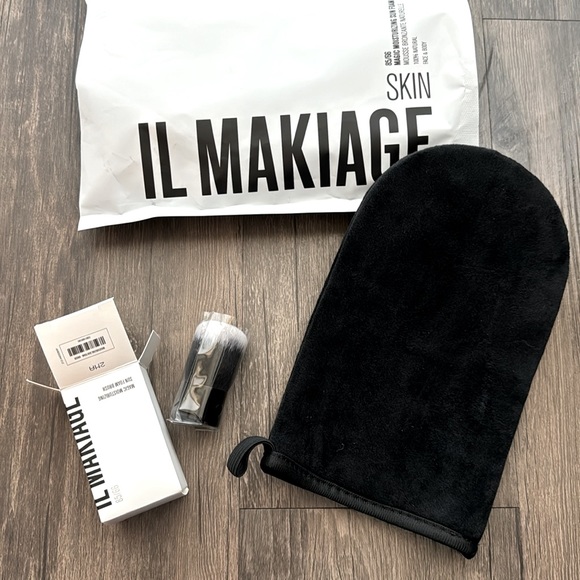 Il Makiage self tanner Foam Brush & Velvet Mitt - Picture 1 of 3